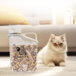 ZoeQide Katzenfutter Behälter 2.8L – Aufbewahrungsbox mit Messbecher & Deckel – Bild 2