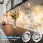 LED Einbaustrahler 230V 6W dimmbar – Schwenkbare Deckenspots 3000K für Bad & Küche, 6er Set – Bild 5