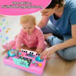 Lypsochaat Baby DJ Pult mit Klavier – Musikspielzeug mit Licht & Aufnahme für Kinder ab 1 Jahr – Bild 5