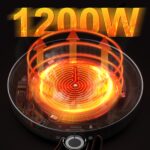 SNAILAR Crêpes Maker 1200 W – Elektrische Crepesmaschine mit 30 cm Heizfläche – Bild 4