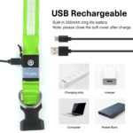 PcEoTllar LED Leuchthalsband Hund Grün-L – Aufladbar & Wasserdicht mit 7 Farben – Bild 3