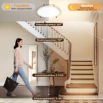 NIBSHOOM LED Deckenleuchte 30cm mit Radar-Bewegungsmelder IP44 – 24W Smartlight für Innen – Bild 4