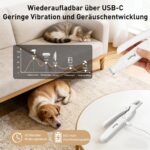 POIIOPY 2-in-1 Pfoten Haartrimmer & Krallenschere mit LED – Profi-Fellpflege für Hunde & Katzen – Bild 7