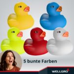 100er WELLGRO Badeenten Set – BPA-freie Gummienten für Bad & Pool – Bild 5
