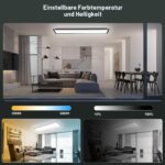 Oraymin LED Deckenpanel 120x30 cm – 40W Dimmbar mit Fernbedienung & Speicherfunktion – Bild 2