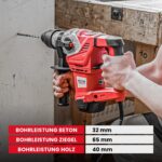 WALTER Bohr- und Meisselhammer 1500 W – SDS+ Profi-Werkzeug mit Vibrationsdämpfung – Bild 5