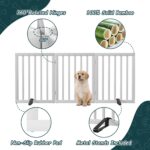 Semiocthome Bambus Hundegitter freistehend – 61 cm hoch, erweiterbar bis 140 cm – Bild 4