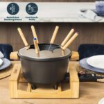 Princess Fondue-Set 1,5 L für 8 Personen – Bambus-Design mit Thermostat – Bild 5