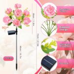 Ninonly Solar-Blumenleuchten 2er Set – Pfingstrosen mit 8 Modi & Warmweiss LED für Garten – Bild 2