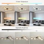 Kuwork LED Deckenleuchte 90 cm 58W – Dimmbar mit Fernbedienung für Wohnzimmer & Schlafzimmer – Bild 2