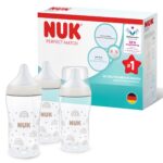 NUK Perfect Match Babyflaschenset 260 ml – Adaptive Sauger mit Temperature Control für ab 3 Monate