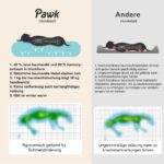 Pawk Hundebett ø76 cm mit Memory-Schaum – Weiches Donut-Design für Mittelgrosse Hunde – Bild 3