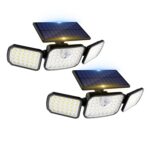 Peasur LED Solarleuchte mit Bewegungsmelder & Fernbedienung – 1000 Lumen, 270° Aussenleuchte