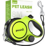 pecute Hundeleine 8m für grosse Hunde bis 50kg – Rollleine mit Bissfestigkeit & Kotbeutel