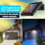 MPJ 2er Set Solar-Wandleuchte mit 56 LED & Bewegungsmelder – IP65 Gartenbeleuchtung – Bild 4