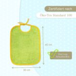 KiGATEX Babylätzchen 10er Pack, 30 x 40 cm – OEKO-TEX® zertifiziert für Babys – Bild 6