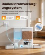 ROJECO 2-in-1 Futterautomat & Wasserspender 5L – Programmierbarer Futterspender für Katzen & kleine Haustiere – Bild 7