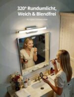 Yafido LED Spiegelleuchte 40cm Bad – 800 Lumen Naturweiss IP44 für Spiegelschrank – Bild 3