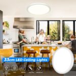 Peasur LED Deckenleuchte 24W Rund – Ultradünn mit 5 Farbtemperaturen für Bad & Wohnraum – Bild 3