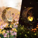 YJFWAL Mond-Solarleuchte 84cm – Gartendeko Elfe mit LED & Auto-Funktion – Bild 4