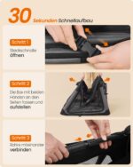 Feandrea Hundebox faltbar 76,2 cm – Transportbox für Mittelgrosse Hunde mit 4 Netztüren – Bild 3