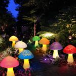 Homeleo 8er Set Pilz Solarleuchten mit Cracked Style – Farbwechsel Gartendeko für aussen – Bild 2