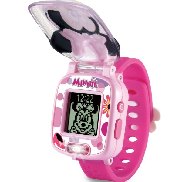 VTech Minnies Lernuhr – Kinderuhr mit Timer, Stoppuhr & Wecker für Kinder 3-6 Jahre
