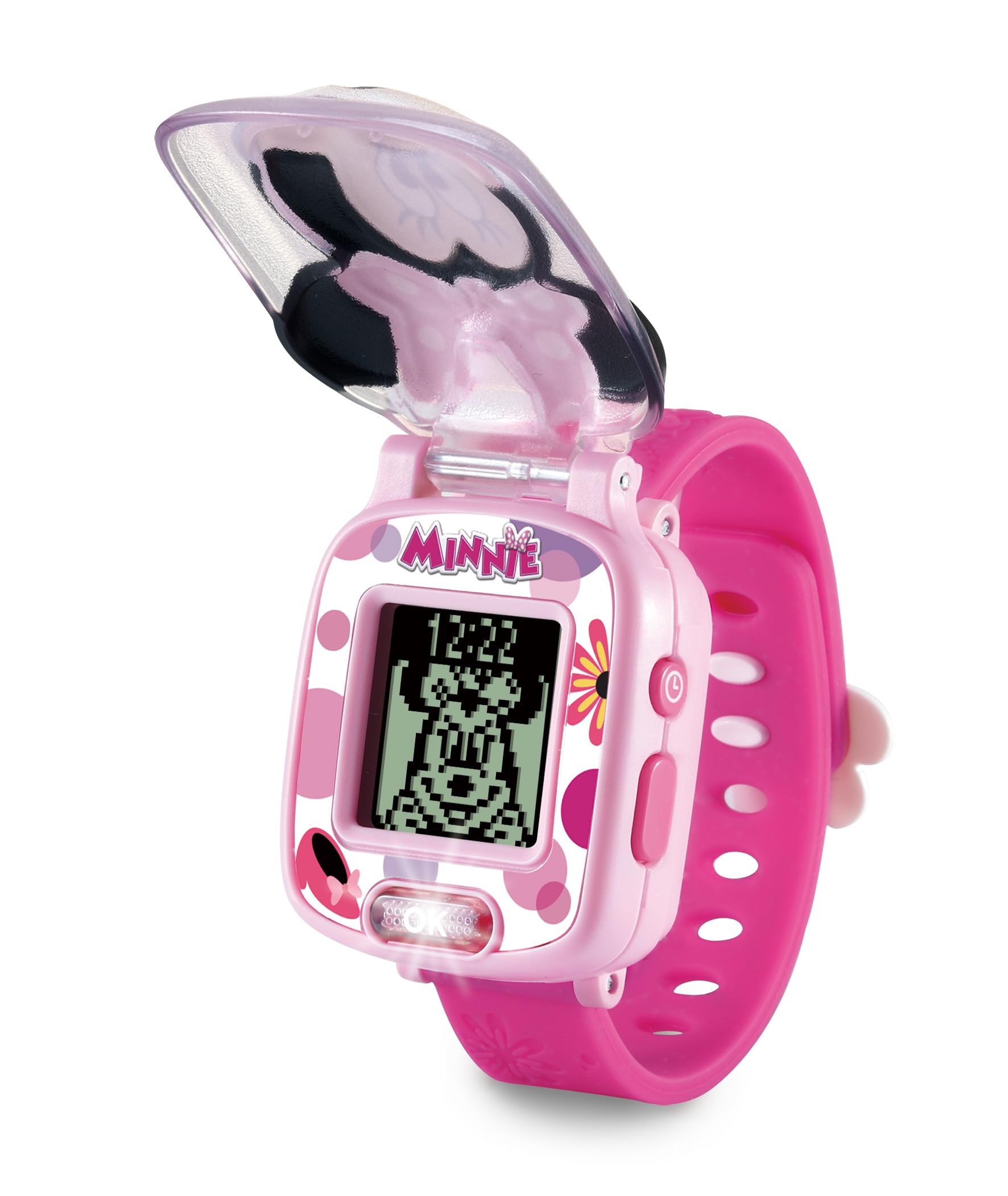 VTech Minnies Lernuhr – Kinderuhr mit Timer, Stoppuhr & Wecker für Kinder 3-6 Jahre