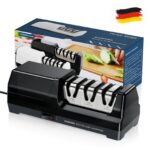 HIUYRFS Elektrischer Messerschärfer 20W – 3-Stufen Profi-Schärfsystem für Küchenmesser