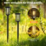 6er-Set ICRGB Solarleuchten 3000K Warmweiss – IP65 Gartenleuchten für Terrasse, Weg & Rasen – Bild 5