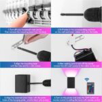 2er Set RGB Wandleuchte Schwarz Dimmbar – 5W LED mit Fernbedienung & Farbwechsel – Bild 8