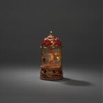 Konstsmide LED Wasserlaterne Karussell rot – Weihnachtsdeko mit 5h Timer, batteriebetrieben – Bild 2