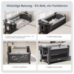 Trimigo 4-in-1 Reisebett & Beistellbett – Höhenverstellbar, faltbar & platzsparend für Babys 0–3 Jahre – Bild 2