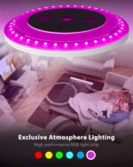 zemty LED-Deckenlampe 30cm 24W Dimmbar RGB mit Fernbedienung – Badezimmer & Schlafzimmer – Bild 3