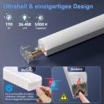 Motegear 5-Hex LED Deckenleuchte 26300LM – Modulares Werkstatt-Beleuchtungssystem 5000K – Bild 4