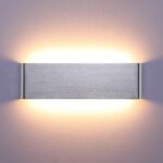 Lightsjoy 16W LED Wandleuchte Up-Down 32cm Silber – Warmweiss IP44 für Innen