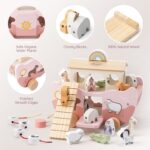 Joyreal Arche Noah Holzspielzeug – Montessori Lernspielzeug ab 1 Jahr für Taufe & Geburtstag – Bild 6