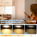 LED Einbaustrahler 230V 6W dimmbar – Schwenkbare Deckenspots 3000K für Bad & Küche, 6er Set – Bild 2