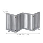 Relaxdays Hundeabsperrgitter 70 cm – Flexibles Treppengitter für sichere Raumtrennung – Bild 5