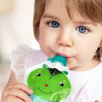 ChooMee Wiederverwendbare Quetschbeutel 5oz mit 2 SoftSip Silikonaufsätzen – BPA-frei für Babys – Bild 2
