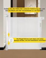 Patywaga Treppenschutzgitter ausziehbar 0–140 cm – Kindersicherung & Tierbarriere – Bild 3