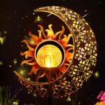 Kizozo Mond Solarlampe IP65 Wasserdicht – Warmweisse Gartenbeleuchtung für Aussen