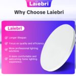 Laiebri LED-Deckenleuchte Ø30cm, 20W dimmbar mit Fernbedienung & App-Steuerung – Smart RGBIC – Bild 8