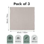Soarwg Kids Musselin Pucktücher 3er-Pack 95x100cm – Weich & Atmungsaktiv für Babys – Bild 3