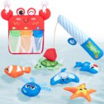 Hahaland Badewannenspielzeug 8er Set – Magnet-Angelspiel für Babys ab 12 Monaten