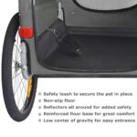 Tiggo DOGGYHUT® Premium Large 2in1 Fahrradanhänger & Hundebuggy – bis 35 kg – Bild 5