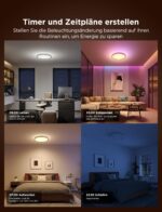 Govee RGBIC Deckenleuchte 24W Ø30cm – Smart LED Deckenlampe mit 16M Farben für Wohnzimmer – Bild 7