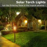 4er Set Solarlampen mit 96 LED & Flammeneffekt – Automatische Gartenbeleuchtung IP65 wasserdicht – Bild 6
