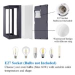 Klighten Wandleuchte Aussen E27 – IP65 Wasserdicht für Eingang & Terrasse – Bild 2