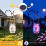 2er-Set Caldarax Solar Laternen mit LED-Lichterkette – IP65 Gartenleuchten für Aussen – Bild 2